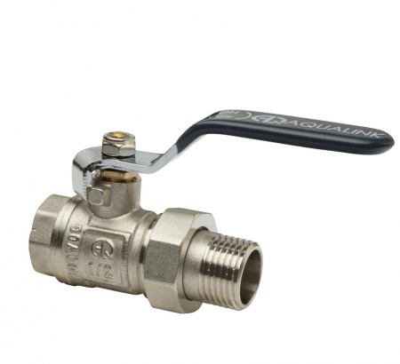 Кран шаровой AQUALINK со сгоном FM 1 U ручка