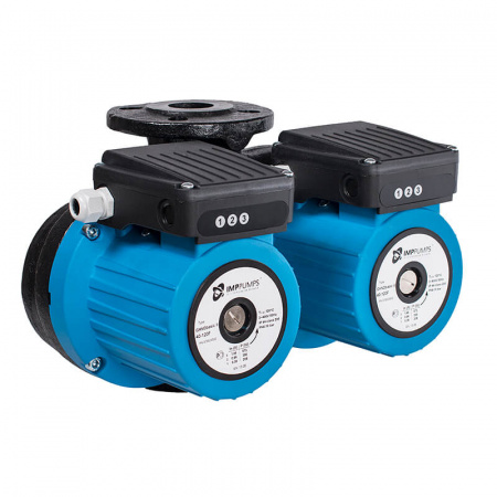 Фланцевый циркуляционный сдвоенный однофазный 3-х скоростной насос IMP PUMPS GHNMDbasic II 50-120 F